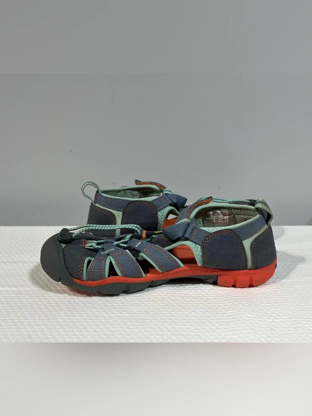 Keen Kids Navy and Mint Green Outdoor Sandals‎